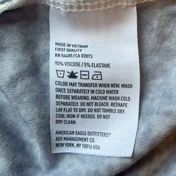 American Eagle Sleeveless Keyhole Dress In Grayish Blue Womens size XL - Picture 8 of 8